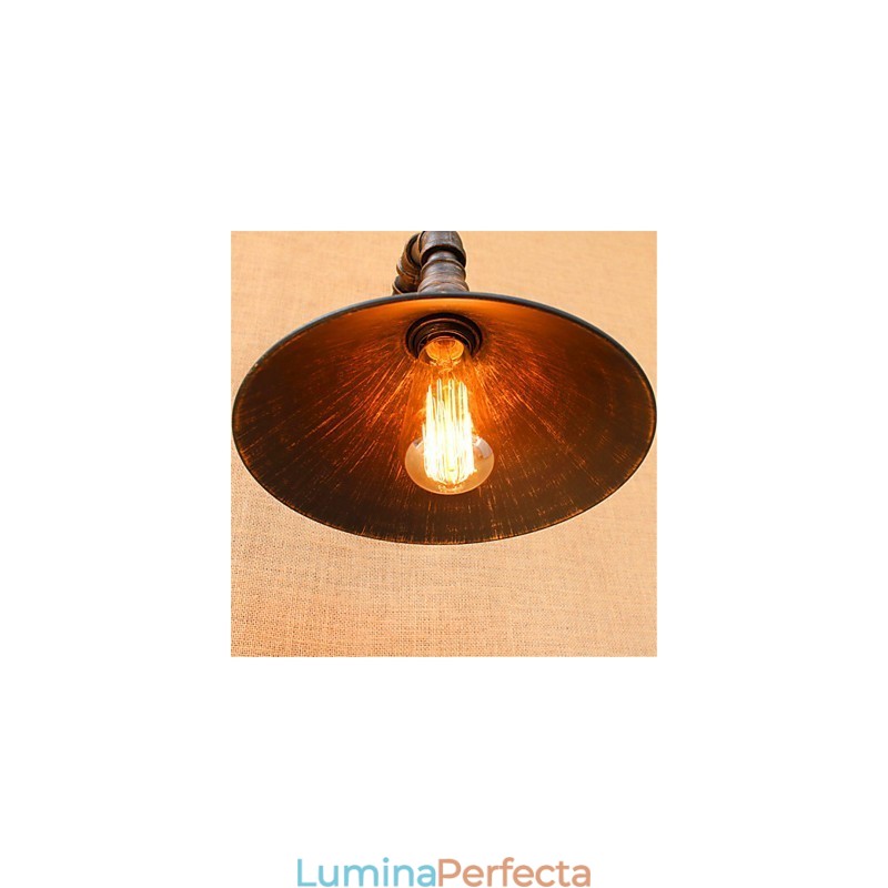 Caracteristica de finisaj cu oxid negru Rustic Lodge Country pentru aplice de perete cu lumină ambientală