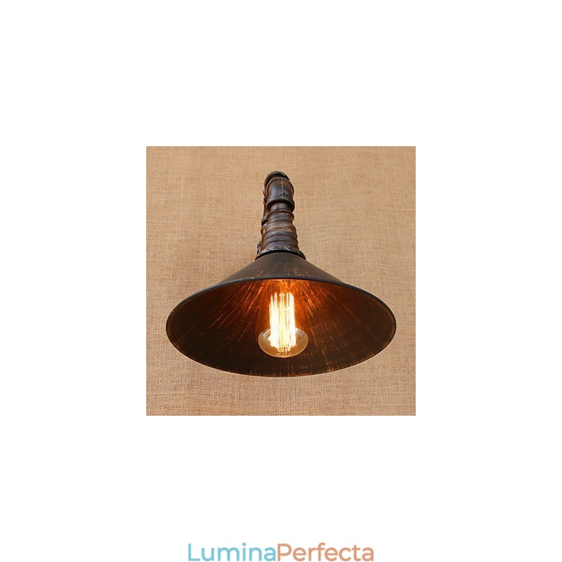 Caracteristica de finisaj cu oxid negru Rustic Lodge Country pentru aplice de perete cu lumină ambientală
