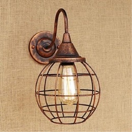 Simplu Și Retro Personalitate Creativă Rust Color Lampă de perete Americană Aplice Perete Aplice