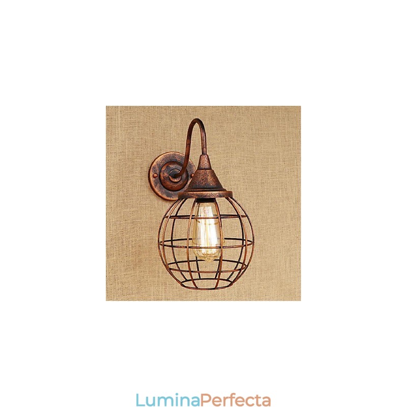 Simplu Și Retro Personalitate Creativă Rust Color Lampă de perete Americană Aplice Perete Aplice
