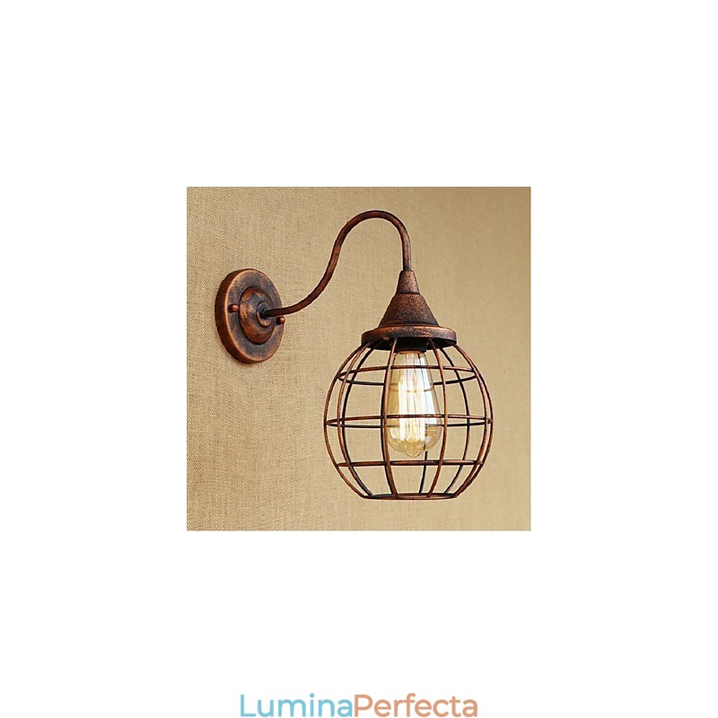 Simplu Și Retro Personalitate Creativă Rust Color Lampă de perete Americană Aplice Perete Aplice