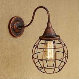 Simplu Și Retro Personalitate Creativă Rust Color Lampă de perete Americană Aplice Perete Aplice