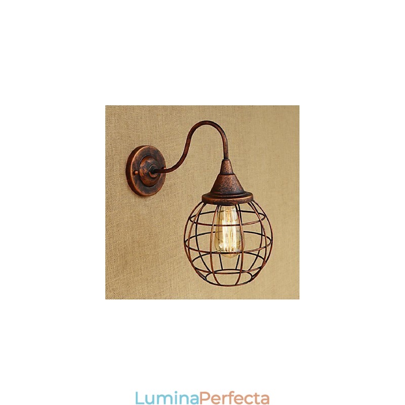 Simplu Și Retro Personalitate Creativă Rust Color Lampă de perete Americană Aplice Perete Aplice