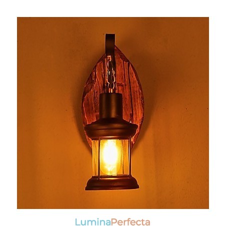 Lampă de perete cu un singur cap industrial, vintage, retro, din lemn, din metal, culoare, pentru decorarea coridorului hotelului Lampă de perete cu un singur cap industrial, vintage, retro, din lemn, din metal, culoare, pentru decorarea coridorului hotelului