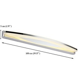 Lumină modernă super lungă pentru baie Lampă de perete metalică contemporană