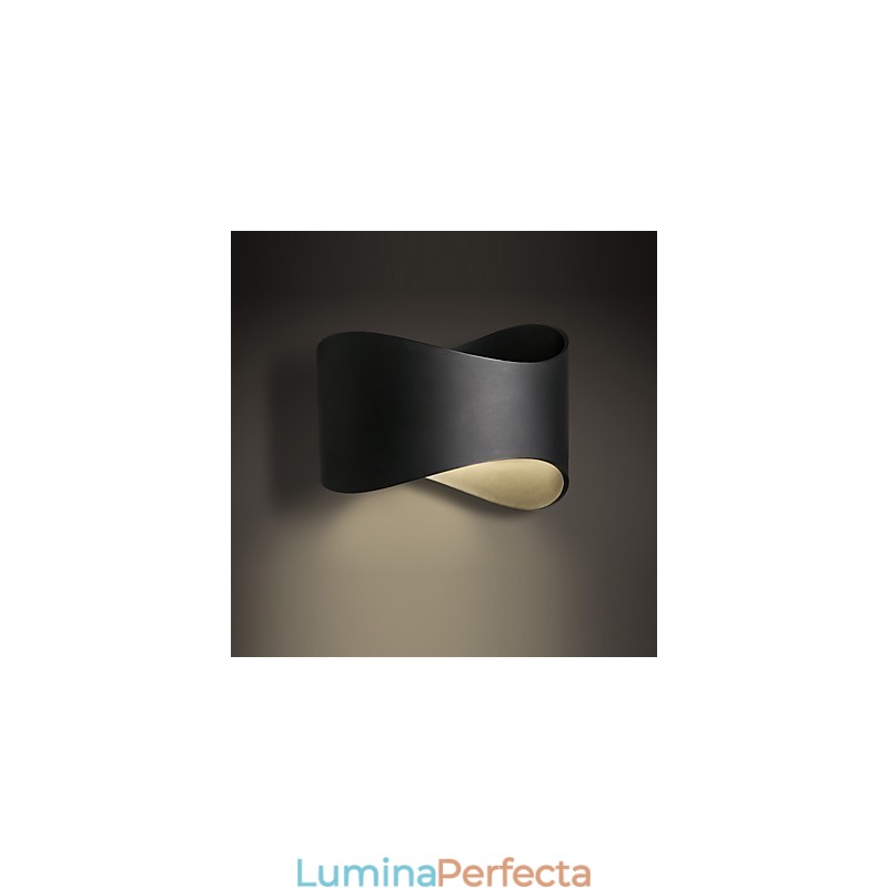 Caracteristică modernă contemporană de finisaj cu oxid negru pentru lumina ambientală în stil mini