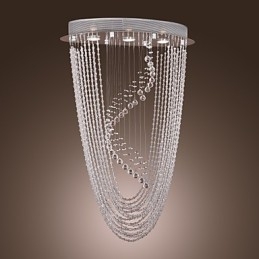 Candelabru din cristal cromat modern contemporan