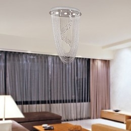 Candelabru din cristal cromat modern contemporan