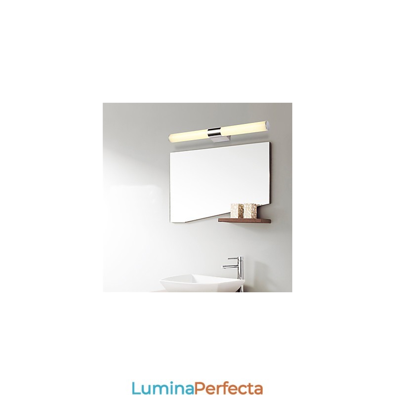 Lampă cu oglindă de înaltă calitate Lumini pentru baie 85 265 V Aplique de perete din inox și acril Iluminat de machiaj