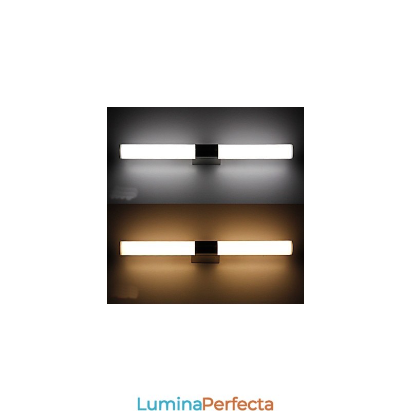 Lampă cu oglindă de înaltă calitate Lumini pentru baie 85 265 V Aplique de perete din inox și acril Iluminat de machiaj