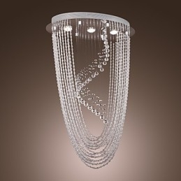 Candelabru din cristal cromat modern contemporan