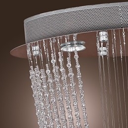 Candelabru din cristal cromat modern contemporan