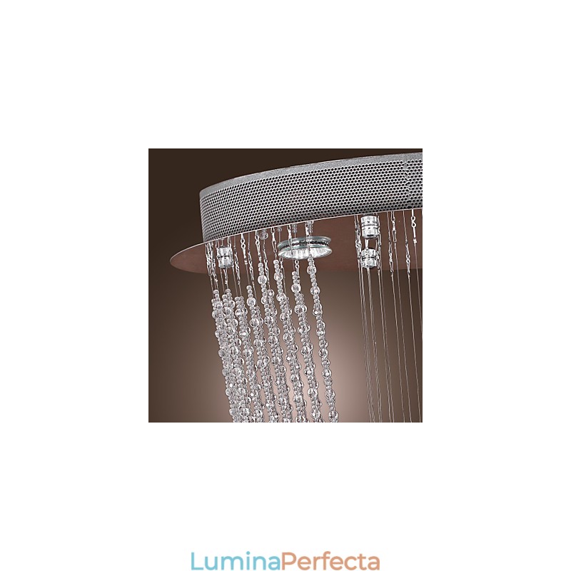 Candelabru din cristal cromat modern contemporan