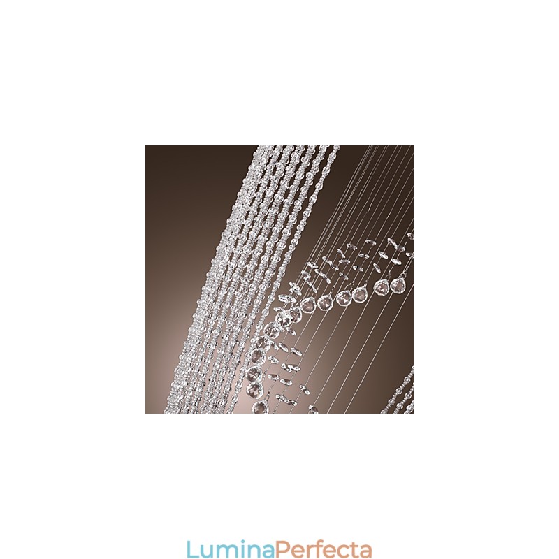 Candelabru din cristal cromat modern contemporan