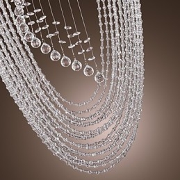 Candelabru din cristal cromat modern contemporan