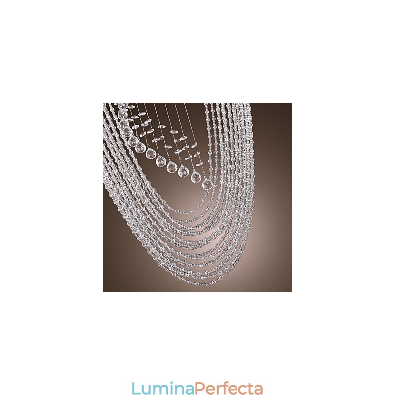 Candelabru din cristal cromat modern contemporan