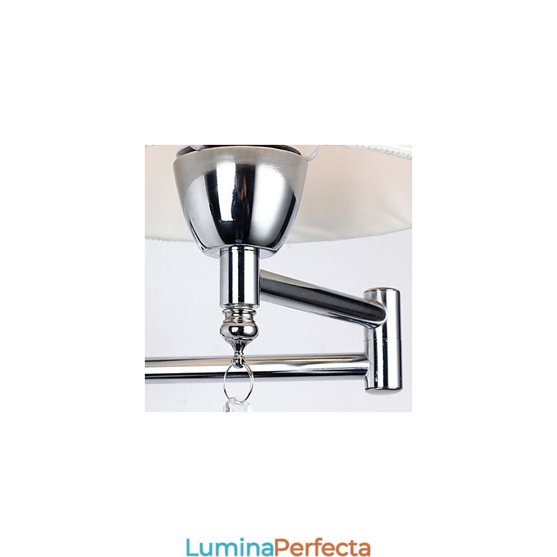 Lampă de Perete pentru Dormitor Lampă de lectură Lampă din stofă Modern Contemporan Country Crom Caracteristică pentru braț pivotant de cristal