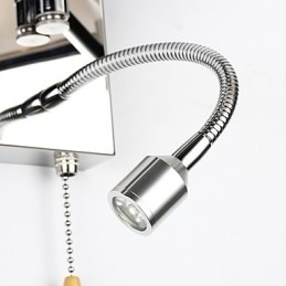 Lampă de Perete pentru Dormitor Lampă de lectură Lampă din stofă Modern Contemporan Country Crom Caracteristică pentru braț pivotant de cristal