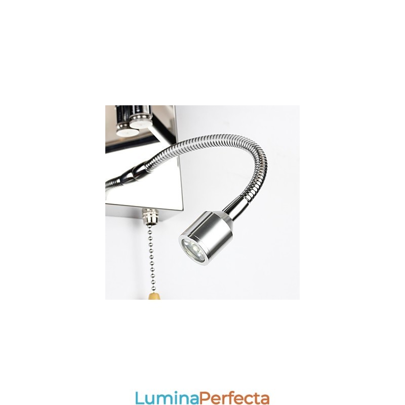 Lampă de Perete pentru Dormitor Lampă de lectură Lampă din stofă Modern Contemporan Country Crom Caracteristică pentru braț pivotant de cristal