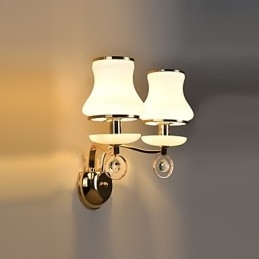 Caracteristică modernă și contemporană galvanizată pentru lumina ambientală de cristal Aplice de perete