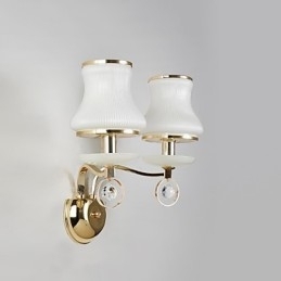 Caracteristică modernă și contemporană galvanizată pentru lumina ambientală de cristal Aplice de perete