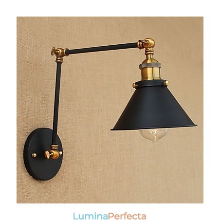 Lampă de perete din alamă, de epocă, industrială, de perete, iluminat pentru casă, decor interior, aplice de perete