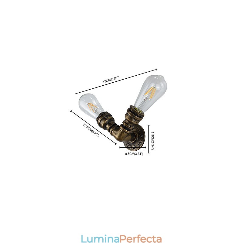 Aplice Aplice Perete Perete Fier Lampă Dumb Black Lightsaber Lamp On Wall