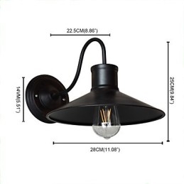 Aplice Aplice Perete Perete Fier Lampă Dumb Neagră Lightsaber Lampă Pe Perete