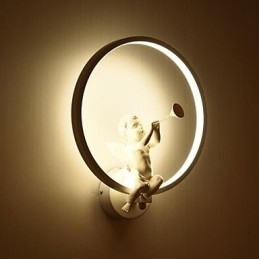 Nordic Modern Minimalist Lampă de perete Dormitor Lumini decorative Produse din aluminiu Lămpi Îngeri Coridoare Aplique
