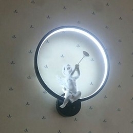 Nordic Modern Minimalist Lampă de perete Dormitor Lumini decorative Produse din aluminiu Lămpi Îngeri Coridoare Aplique