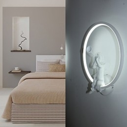 Nordic Modern Minimalist Lampă de perete Dormitor Lumini decorative Produse din aluminiu Lămpi Îngeri Coridoare Aplique