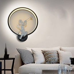 Nordic Modern Minimalist Lampă de perete Dormitor Lumini decorative Produse din aluminiu Lămpi Îngeri Coridoare Aplique