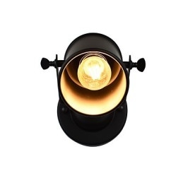 Aplică de perete din oțel vopsit Dumb Black American Coffee Decoration Lumină de perete retro Lampă cu sabie pe perete