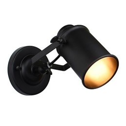 Aplică de perete din oțel vopsit Dumb Black American Coffee Decoration Lumină de perete retro Lampă cu sabie pe perete