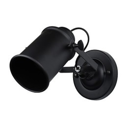 Aplică de perete din oțel vopsit Dumb Black American Coffee Decoration Lumină de perete retro Lampă cu sabie pe perete