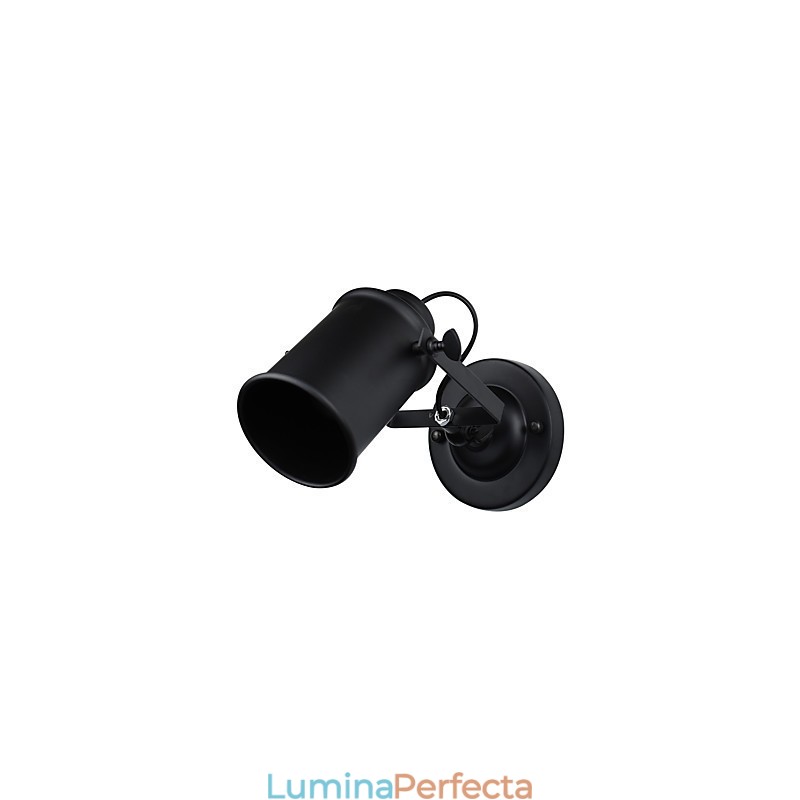 Aplică de perete din oțel vopsit Dumb Black American Coffee Decoration Lumină de perete retro Lampă cu sabie pe perete