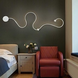 Aplice de perete Pictură modernă contemporană Caracteristică Lampă de perete din aluminiu pentru cameră de pat scară lampă de sufragerie