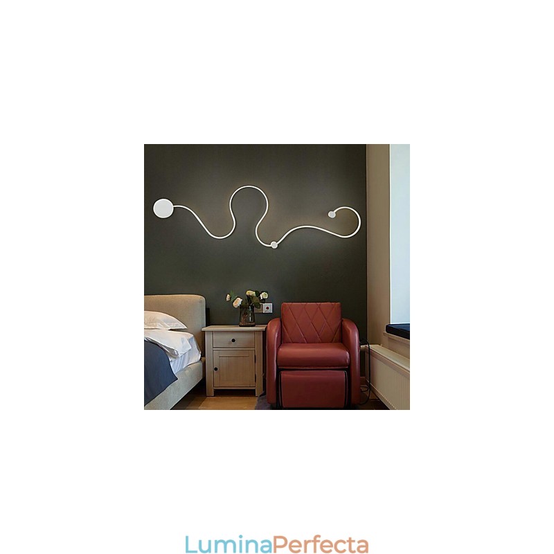 Aplice de perete Pictură modernă contemporană Caracteristică Lampă de perete din aluminiu pentru cameră de pat scară lampă de sufragerie