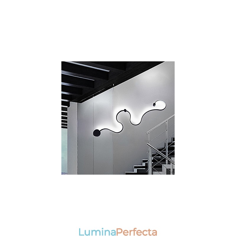 Aplice de perete Pictură modernă contemporană Caracteristică Lampă de perete din aluminiu pentru cameră de pat scară lampă de sufragerie