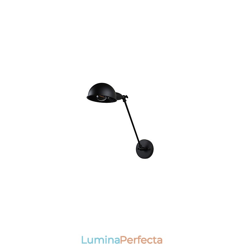 Aplică de perete din oțel vopsit Dumb Black American Coffee Decoration Lumină de perete retro Lampă cu sabie de lumină pe perete