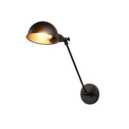 Aplică de perete din oțel vopsit Dumb Black American Coffee Decoration Lumină de perete retro Lampă cu sabie de lumină pe perete