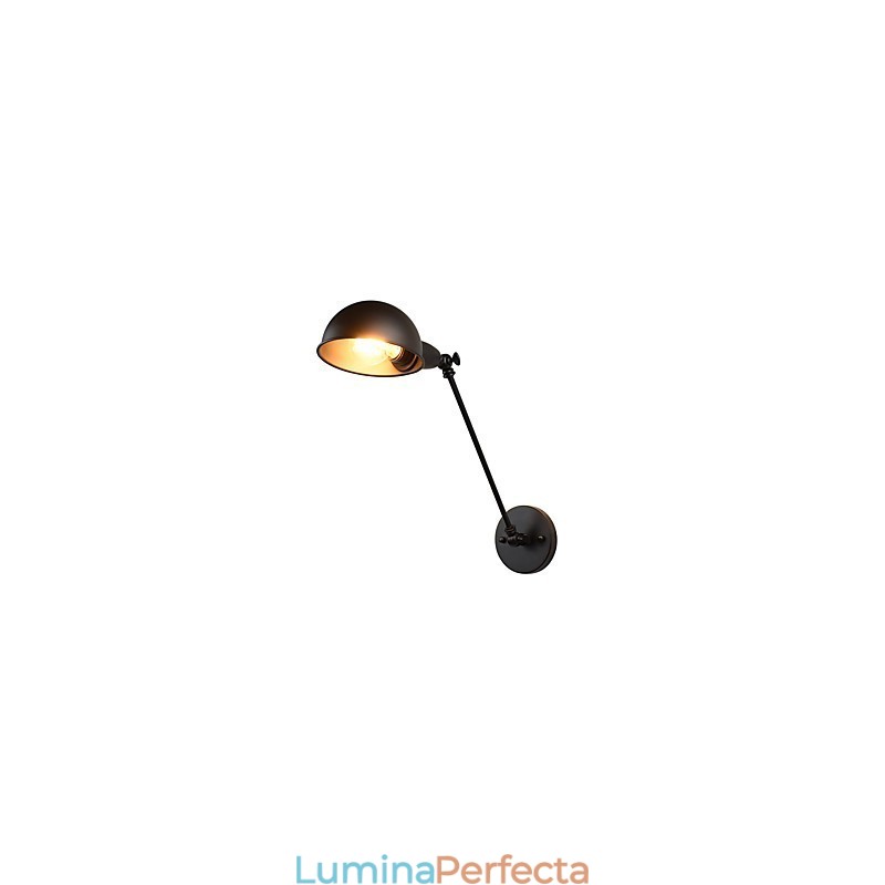 Aplică de perete din oțel vopsit Dumb Black American Coffee Decoration Lumină de perete retro Lampă cu sabie de lumină pe perete