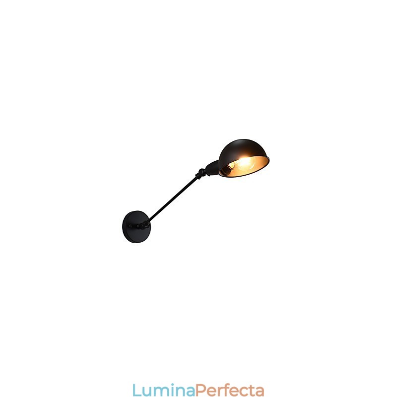 Aplică de perete din oțel vopsit Dumb Black American Coffee Decoration Lumină de perete retro Lampă cu sabie de lumină pe perete