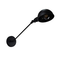 Aplică de perete din oțel vopsit Dumb Black American Coffee Decoration Lumină de perete retro Lampă cu sabie de lumină pe perete