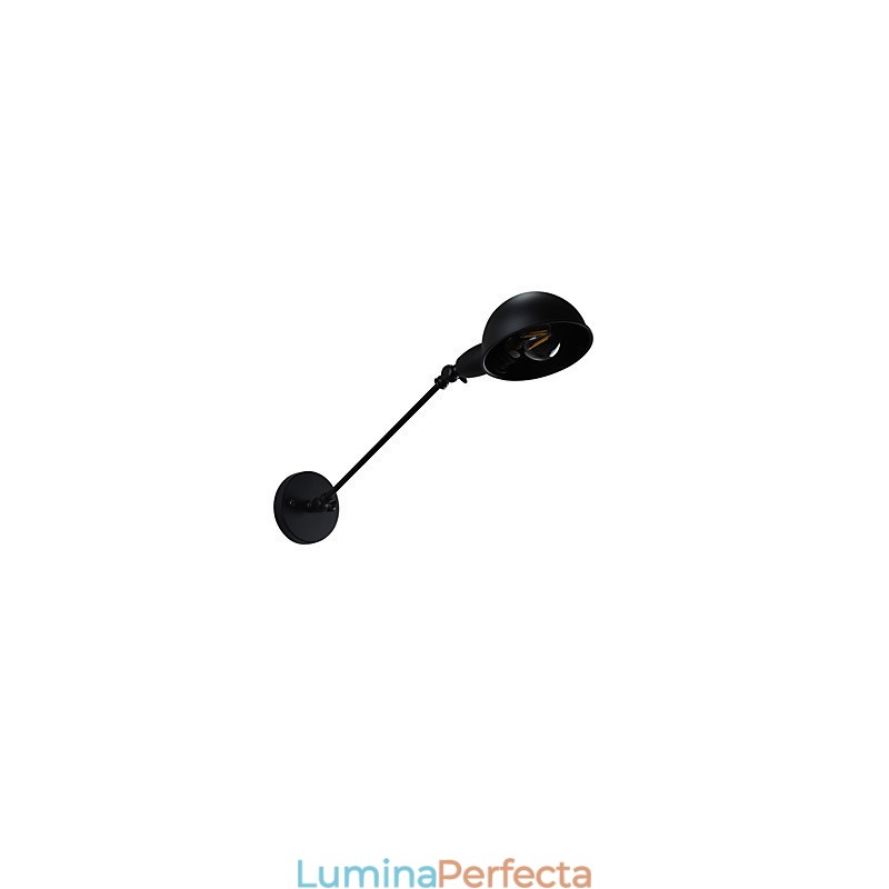 Aplică de perete din oțel vopsit Dumb Black American Coffee Decoration Lumină de perete retro Lampă cu sabie de lumină pe perete