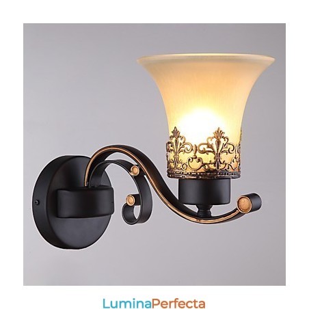 Un singur cap Amercian Countryside Vintage Metal cu sticlă Lampă de perete pentru cantină Camera de zi Intrare Foyer Decorează Lampă de perete Un singur cap Amercian Countryside Vintage Metal cu sticlă Lampă de perete pentru cantină Camera de zi Intrare Foyer Decorează Lampă de perete