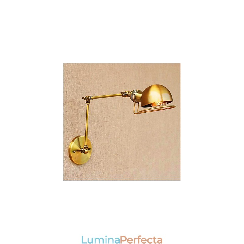 Caracteristică de pictură rustică de epocă pentru protecția ochilor cu braț oscilant în stil mini Lumină ambientală perete lumini cu braț oscilant