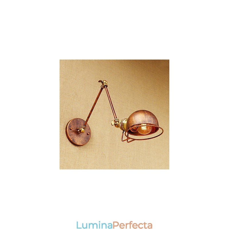 Caracteristică de pictură rustică de epocă pentru protecția ochilor cu braț oscilant în stil mini Lumină ambientală perete lumini cu braț oscilant