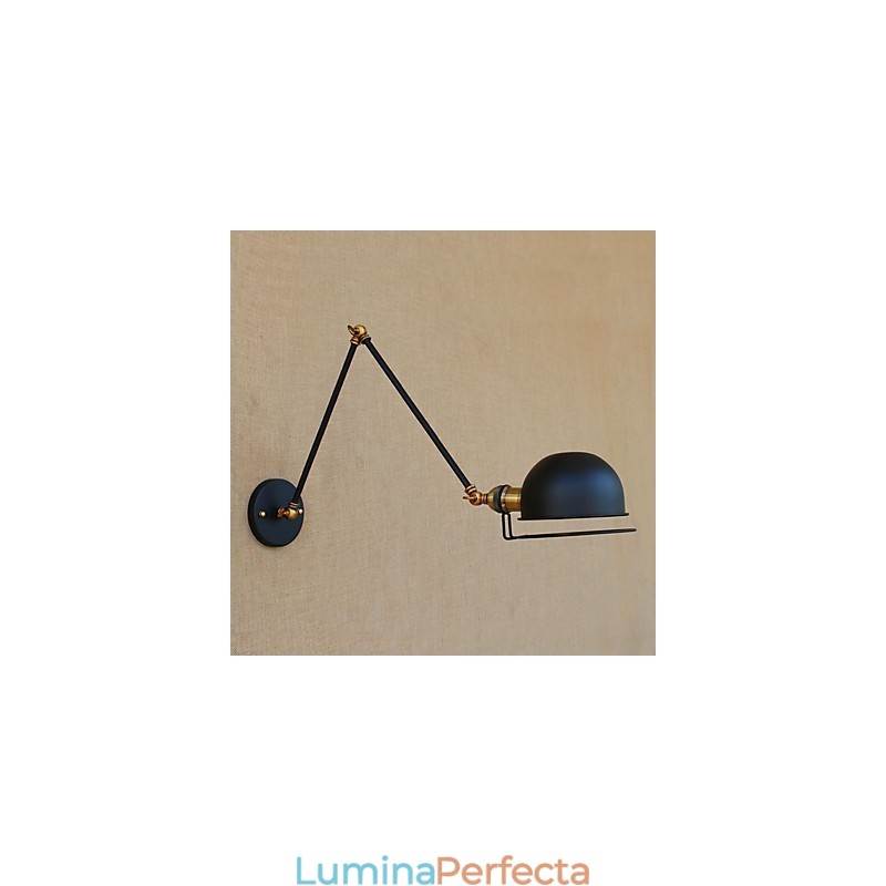 Caracteristică simplă de pictură rustică de epocă pentru protecția ochilor cu braț basculant în stil mini Aplice de perete cu lumină ambientală