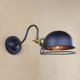 Caracteristică simplă de pictură retro country pentru aplice de perete cu iluminare în jos pentru protecția ochilor în stil mini
